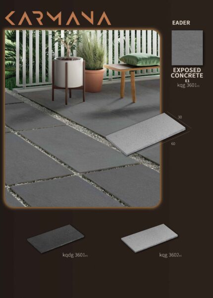 موزائیک ایدر مدل بتن اکسپوز 60*30 مدل E1 کد kqg 3601