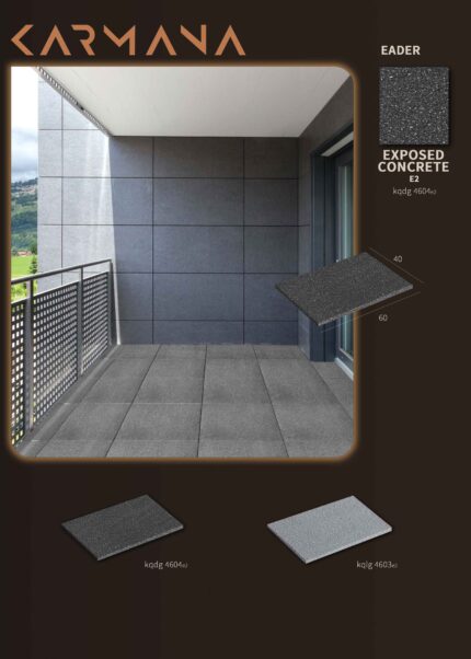 موزائیک ایدر مدل بتن اکسپوز 60*40 مدل E2 کد kqdg 4604