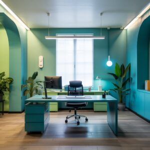 نقش رنگ در معماری فضاهای کاری و افزایش بهرهوری