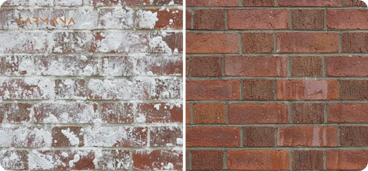 مراحل تمیز کردن شوره آجر نما (راهنمای گام به گام)