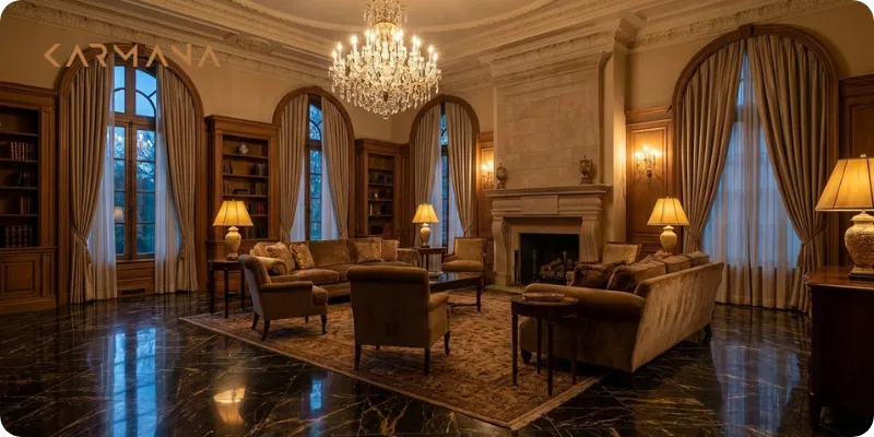 مقایسه سنگ اسلب و تایل برای پذیرایی