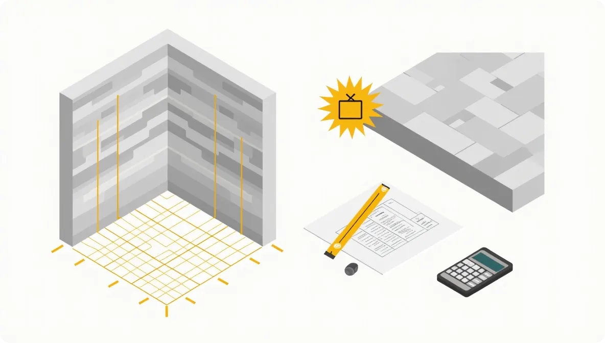 محاسبه گام به گام متراژ سنگ برای یک خانه