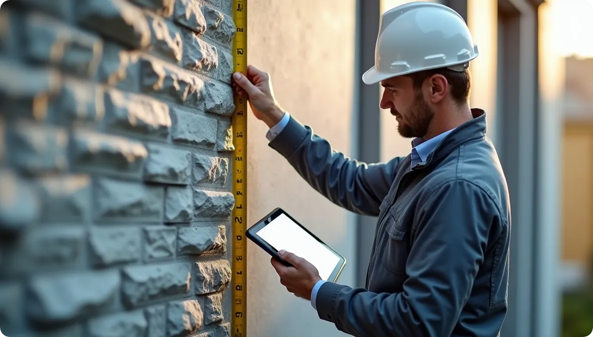 نحوه محاسبه متر مربع سنگ نما