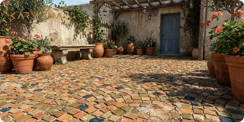 مقایسه لیز بودن سرامیک و موزاییک در باران