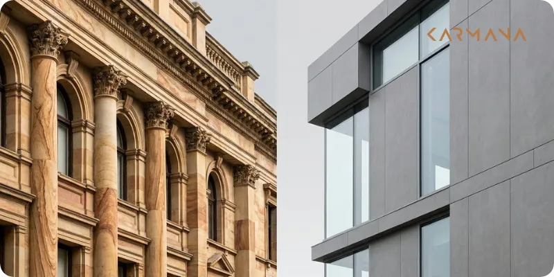 برای نما سنگ بهتر است یا سرامیک