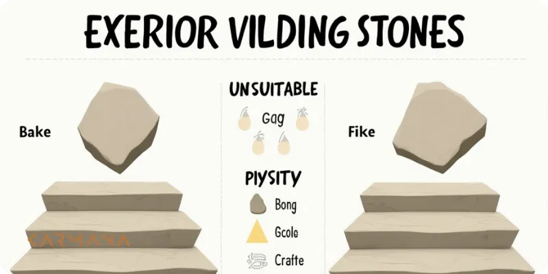 کدام سنگ برای نمای ساختمان مناسب نیست؟